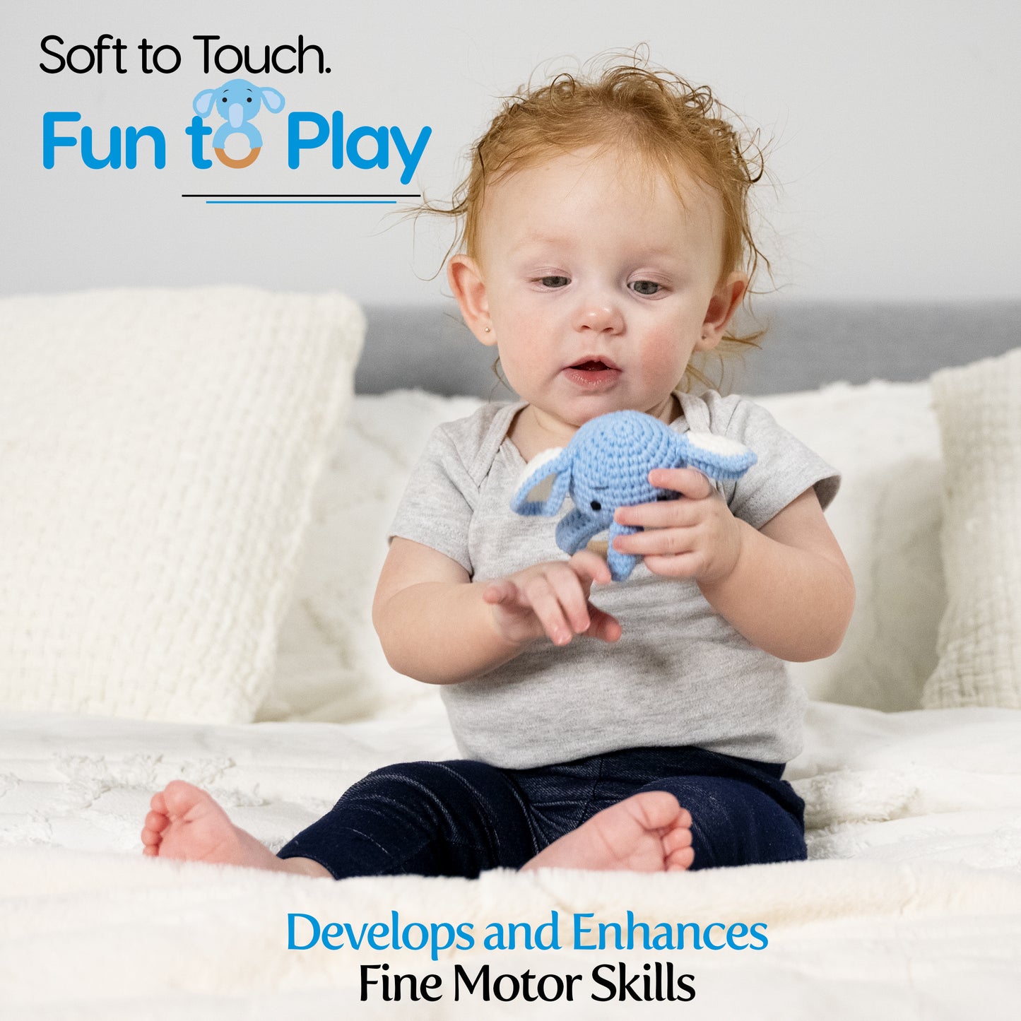 Discusses how the rattle helps develop fine motor skills